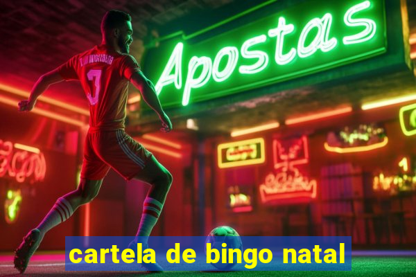 cartela de bingo natal